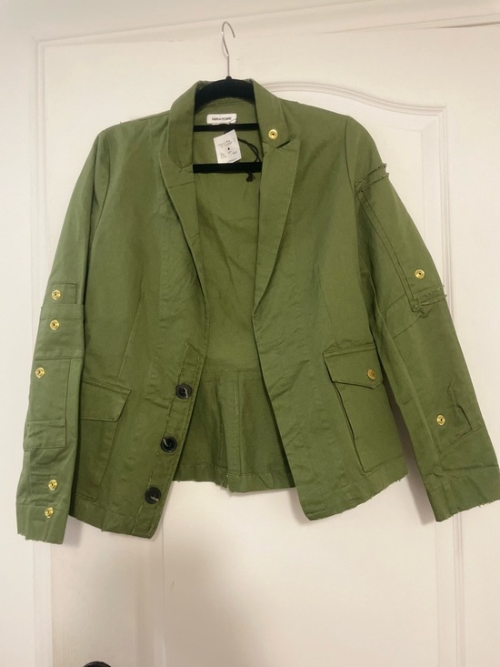 Zadig & Voltaire Jackets & Blazers - Zadig & Voltaire Olive Green Utility Jacket